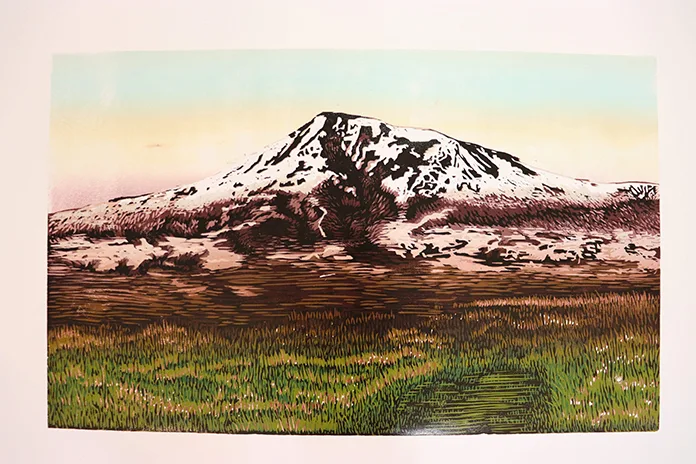 Sanatçı Fırat Payan'ın “Ağrı Dağı” çalışması.