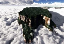 Doğa Harikalarına Yolculuk: Roraima Dağı Roraima Dağı'ndan bir görünüm.