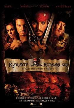 Karayip Korsanları: Siyah İnci'nin Laneti (Pirates of the Caribbean: The Curse of The Black Pearl) film afişi