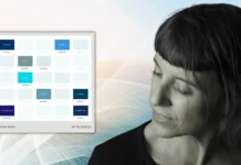 Asena Akan - My Blueness kapak görseli ve sanatçı fotoğrafı kolajı