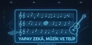 Yapay Zekâ, Müzik ve Telif Yapay zekâ, müzik ve Telif yazısının görseli