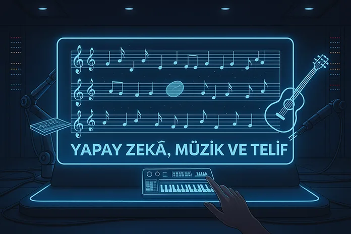 Yapay zekâ, müzik ve Telif yazısının görseli