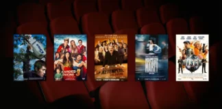 9 Ocak 2026 haftasında vizyona giren filmlerin afişleri: Başka Yolu Yok (No Other Choice), Kardeş Takımı 3, Ketenpere: Dalavere, Hizmetçi (The Housemaid) ve Atalarımızın Efsaneleri (Legendy nashikh predkov)