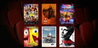 16 Ocak 2026 haftasında vizyona giren filmlerin afişleri: Efes'in Sırrı, 28 Yıl Sonra İkinci Bölüm: Kemik Tapınağı (28 Years Later: The Bone Temple), Maşa İle Koca Ayı: Mucize Parkı (Masha and the Bear: Wonder Park), SüngerBob: Korsan Macerası (The SpongeBob Movie: Search for SquarePants), Aşktan Geriye Kalan (The Love That Remains) ve Yabancı (The Stranger)