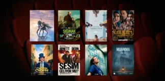 Bu Hafta Vizyona Giren Filmler (20 Şubat 2026) 20 Şubat 2026 haftasında vizyona giren filmlerin afişleri: Scarlet (Hateshinaki Sukâretto), Sığınak (Shelter), Ben Bir Yabancıydım (I Was a Stranger), Cam Sehpa, Chopin, Chopin!, Sesim Geliyor Mu? (Is This Thing On?), Gece Vardiyası (Late Shift) ve Muamma: Cenin-i Cin