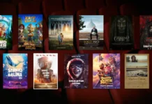 13 Mart 2026 haftasında vizyona giren filmlerin afişleri: Dino Ailesi (The Dino Family), Kayıp Kaplan (The Lost Tiger), Senden Geriye Kalan (Reminders of Him), Solo Mio, Cahim 2, Deccal 3, Şarkıcı Balina (The Last Whale Singer), Savaş Üstüne Savaş (One Battle After Another), Cadılar Bayramı Katliamı (Die'ced: Reloaded), Dedektif Reptır ve Rayların Ötesinde