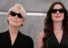 Meryl Streep ve Anne Hathaway'in The Devil Wears Prada 2 filminden bir kare.