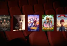 24 Nisan 2026 haftasında vizyona giren filmlerin afişleri: Geçmişin Kokusu, Michael, Cesur Hayvanat Bahçesi Sakinleri (Night of the Zoopocalypse), Marakuda: Taş Devri Efsanesi, 1881 Atatürk: Bir Liderin Doğuşu