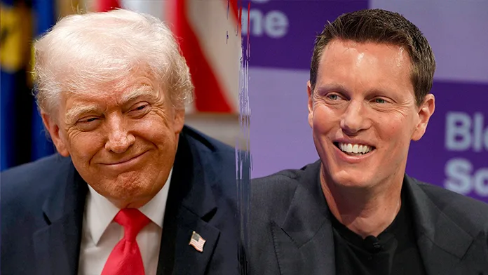 Donald Trump ve David Ellison ABD Başkanı Donald Trump ve Paramount Skydance'in CEO'su David Ellison