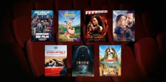 Bu Hafta Vizyona Giren Filmler (5 Haziran 2026) 5 Haziran 2026 haftasında vizyona giren filmlerin afişleri: Korkunç Bir Film (Scary Movie), Cesur Kedi Moxy (Miss Moxy), Açlık Oyunları 2: Ateşi Yakalamak (The Hunger Games: Catching Fire), İkimizin Yerine, Aynalar No. 3 (Miroirs No. 3), Define: Cinler Uyandı ve Emma Sevimli Köpek