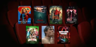 26 Haziran 2026 haftasında vizyona giren filmlerin afişleri: Supergirl, Derin Kabus (Deep Water), Dikkat: Kıyamet! (Cold Storage), 7 Dogs, Sihirli Hayvanlar Okulu (School of Magical Animals 4), Serseri (Urchin) ve Şeytani Yayın (#ChadGetstheAxe)