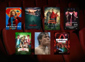 26 Haziran 2026 haftasında vizyona giren filmlerin afişleri: Supergirl, Derin Kabus (Deep Water), Dikkat: Kıyamet! (Cold Storage), 7 Dogs, Sihirli Hayvanlar Okulu (School of Magical Animals 4), Serseri (Urchin) ve Şeytani Yayın (#ChadGetstheAxe)