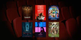 Bu Hafta Vizyona Giren Filmler (24 Temmuz 2026) 24 Temmuz 2026 haftasında vizyona giren filmlerin afişleri: Pinokyo: Kanlı Masal (Pinocchio: Unstrung), Hayatımın Şarkısı (Power Ballad), Nasreddin Hoca Zaman Yolcusu 4, Hannas 3, Onun Şahsi Cehennemi (Her Private Hell) ve İzci Takımı: Şelalenin Peşinde