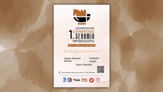 1. Uluslararası Çanakkale Seramik Sempozyumu 1. Uluslararası Çanakkale Seramik Sempozyumu afişi