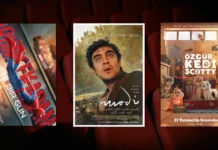 Bu Hafta Vizyona Giren Filmler (31 Temmuz 2026) 31 Temmuz 2026 haftasında vizyona giren filmlerin afişleri: Örümcek-Adam: Yepyeni Bir Gün (Spider-Man: Brand New Day), Modi: Deliliğin Kanadında Üç Gün (Modi: Three Days on the Wing of Madness) ve Özgür Kedi Scotty (Scotty)