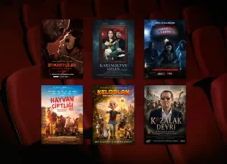 7 Ağustos 2026 haftasında vizyona giren filmlerin afişleri: Ziyaretçiler: Hesaplaşma (The Strangers: Chapter 3), Karanlıktan Gelen (Nightborn), Şeytandan Satılık (For Sale by Exorcist), Hayvan Çiftliği (Animal Farm), Keloğlan ve Hayvan Dostları ve Kozalak Devri