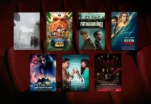 Bu Hafta Vizyona Giren Filmler (14 Ağustos 2026) 14 Ağustos 2026 haftasında vizyona giren filmlerin afişleri: Oak Caddesi'nin Sonu (The End of Oak Street), Paw Patrol: Dino Filmi, (Paw Patrol: The Dino Movie), Fırtınadan Önce (Pressure), Derin Dehşet (Above and Below), Peter Pan Kabuslar Ülkesi (Peter Pan's Neverland Nightmare), Kuyumcu (El Gawahergy) ve Tarot: Yeniden Doğuş