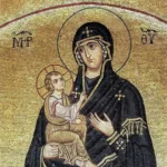 Bizans Sanatında Dini Figür Tasvirleri ve Sembolleri Mozaik: Hosios Loukos Kilisesi, Yunanistan “Meryem ve Çocuk İsa” 11. Yüzyıl