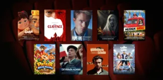 Bu Hafta Vizyona Giren Filmler (23 Ekim 2026) 23 Ekim 2026 haftasında vizyona giren filmlerin afişleri: Gupi ve Gülmeyen Kral, Clayface, Primetime, Sicrun, Milyonluk Hurdacı, Patiler: Büyük Macera (Barboskiny Adventure), Devrinin Adamı (A Man of His Time), Yankıların İzinde ve Aile Tarafından Aranıyor (Matloub Aaeleyan)